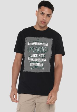 Cotton Soul, HARRY POTTER JUST BECAUSE YOURE ALLOWED - Print T-shirt - black
