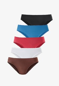 Unselected, braun /weiß / rot / hellblau / schwarz
