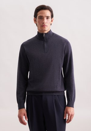 QUARTER ZIP SCHWARZE ROSE - Trui - dark blue