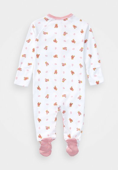 Polo Ralph Lauren POLO BEAR COTTON FOOTED COVERALL - Sleep suit - white/pink
