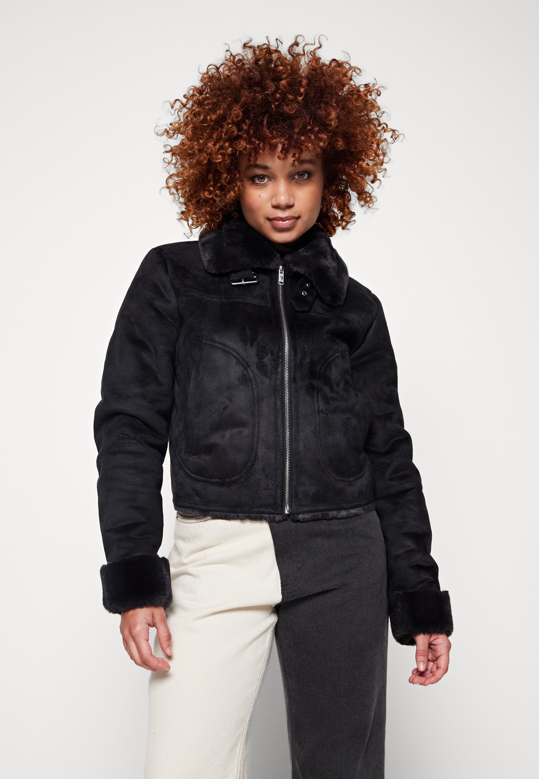 Hollister Co. BIKER - Chaqueta entretiempo black beauty/negro -