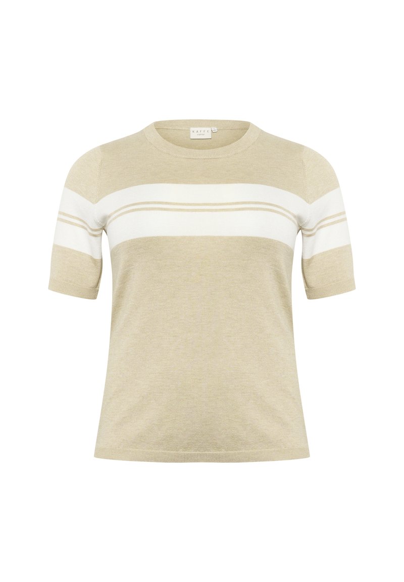 Kaffe Curve T-shirt print beige