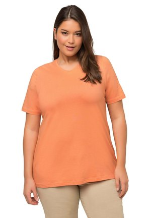 Ulla Popken Camiseta Básica En V Para Mujer, Rosa Magentapink Camisetas Manga Corta Mujer Talla Grande