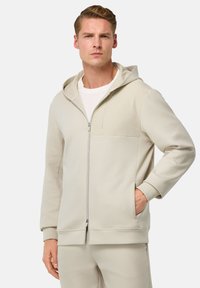 Boggi Milano - TECH FULL HOODIE IBLEND  - Zip-up sweatshirt - sand Thumbnail Image 1