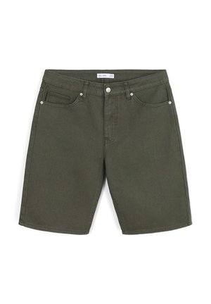 TASCHE - Shorts di jeans - verde militare