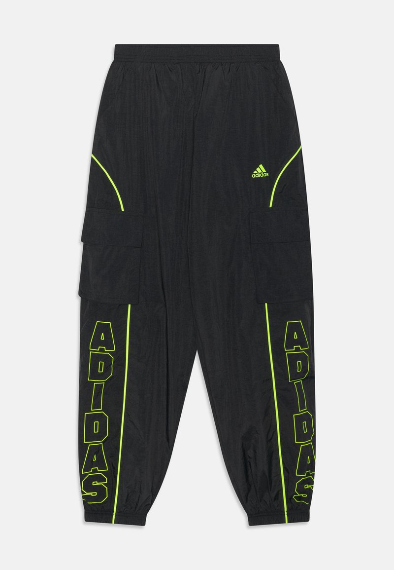adidas Sportswear UNISEX Tracksuit bottoms carbon/lucid lemon