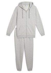 HOODED - Trainingsanzug - light gray heather