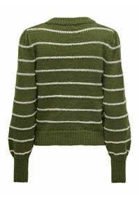 JDY JDYSIGRID LIFE ON PUFF - Pullover - winter moss