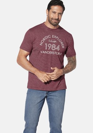 KERLOVAN - T-Shirt print - dunkelrot