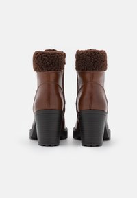 Anna Field Botines con cordones - cognac