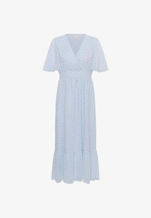 Kaffe, KALORINDA SHORT SLEEVE - Maxikleid - kentucky blue black dot