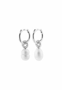 BAKER FRESHWATERPEARL DANGLE - Pendientes - silver plated