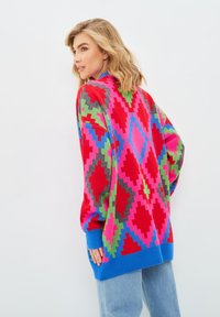 Cesare Gaspari LOOSE - Kofta - fushia blue