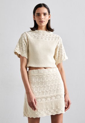 MARCELLE  - T-shirt basic - ecru