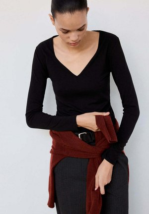 Mango, ADULT - T-shirt à manches longues - black
