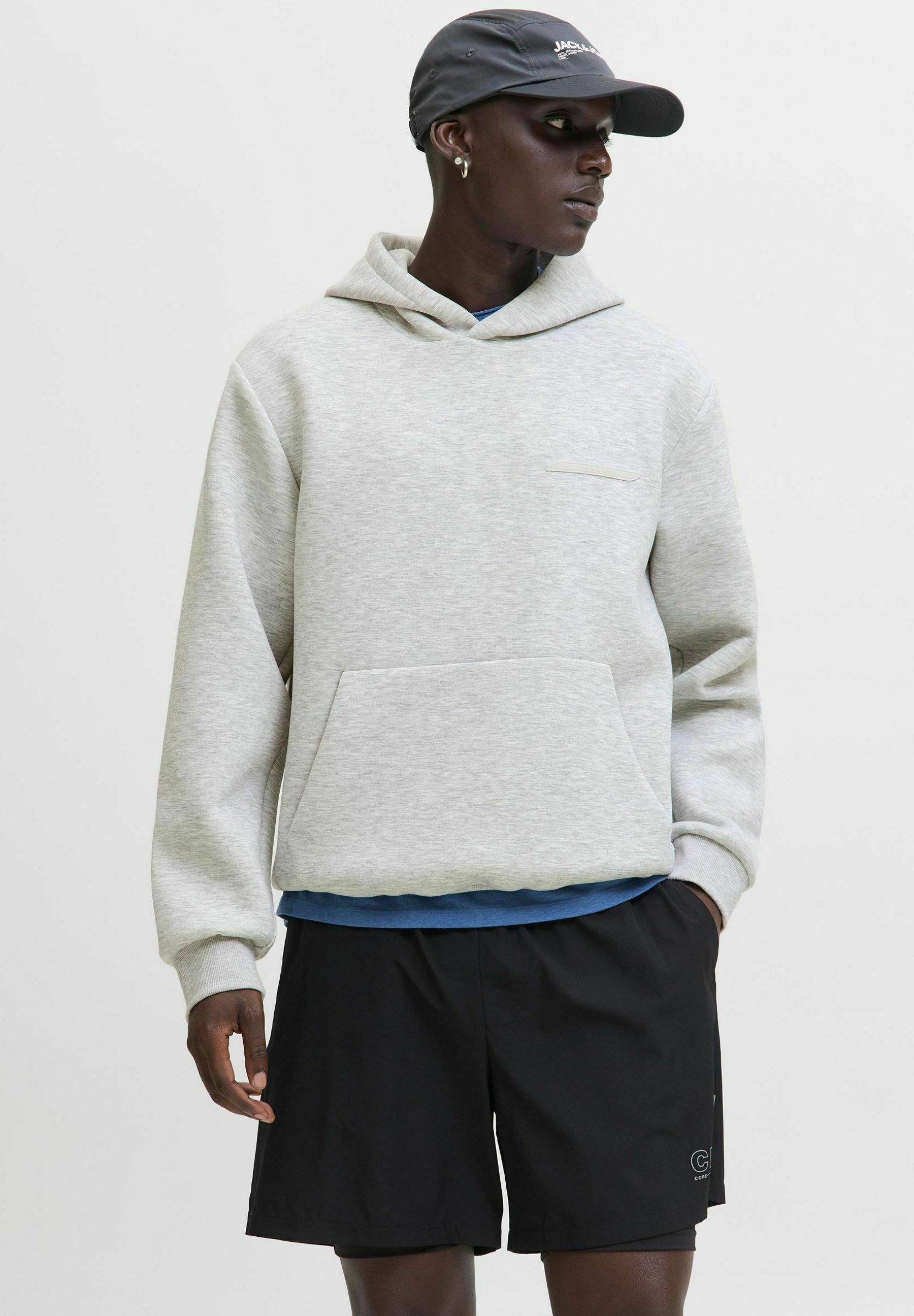 Sweat Homme Jack & Jones Gris Coton Taille M - Coupe Régulière - Bon état