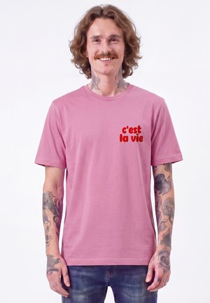 watapparel, CEST LA VIE UNISEX - T-Shirt print - bubble pink