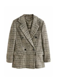 REGULAR FIT CHECK   - Cappotto corto - neutral