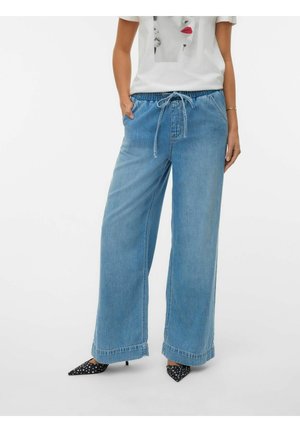 VMALLISON MID RISE - Wide Leg - light blue denim