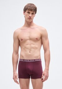 Pier One 5 PACK - Calzoncillos - bordeaux/black