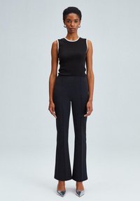 Touché Privé HIGH WAIST STITCHED   - Pantaloni - black