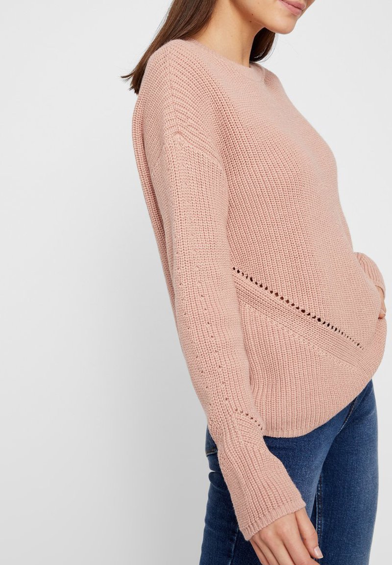 Damen Strickjacken | Pieces PCKARIE O NECK Strickpullover misty rose/rosa - FB15281 Damen Strickjacken | Pieces PCKARIE O NECK Strickpullover misty rose/rosa - FB15281