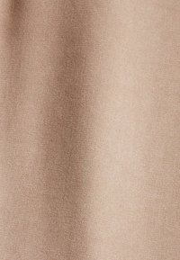 Tela beige claro con una textura suave y un brillo sutil, que muestra un patrón de tejido consistente en toda la superficie.