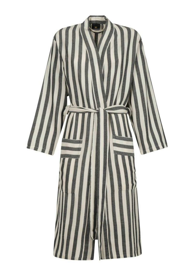 MAЯSIKØH REGAL Dressing gown black off white/black Zalando.ie