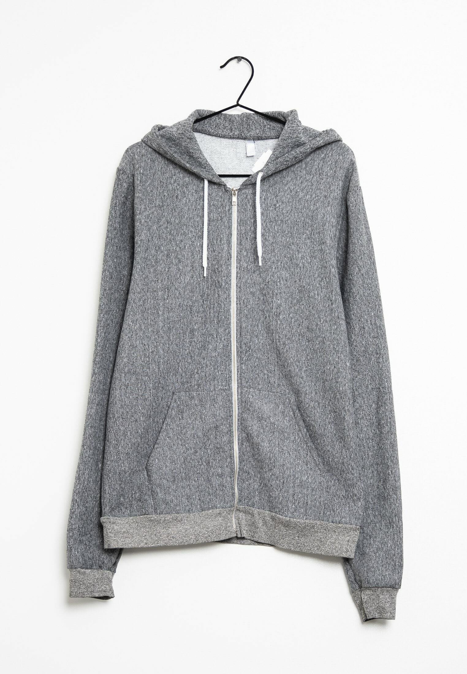 American Apparel Felpa Con Cappuccio Uomo – Modello F497W In Morbido Pile, Vestibilità Classica