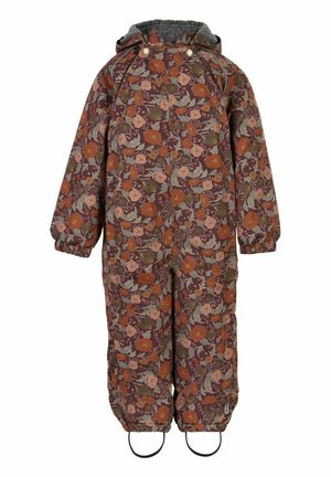 AOP FLORAL - Skioverall / Skidragter - decadent chocolate