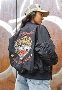 Ed Hardy LA TIGER ROAR   - Bomberjacka - black