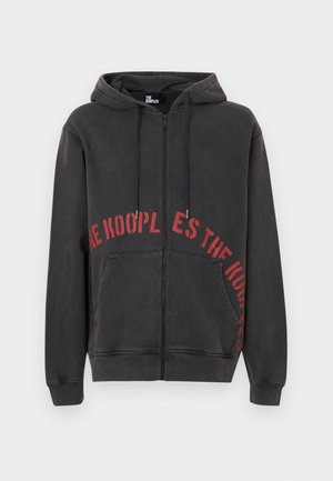 Felpa con zip - black