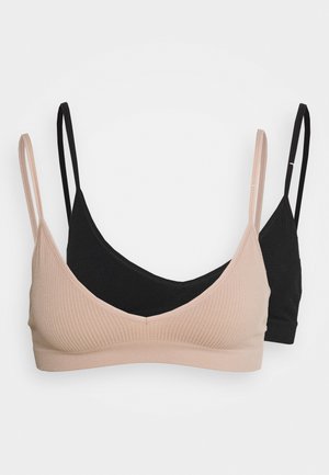 SEAMFREE BRALETTE 2 PACK - Bustier - black/new latte