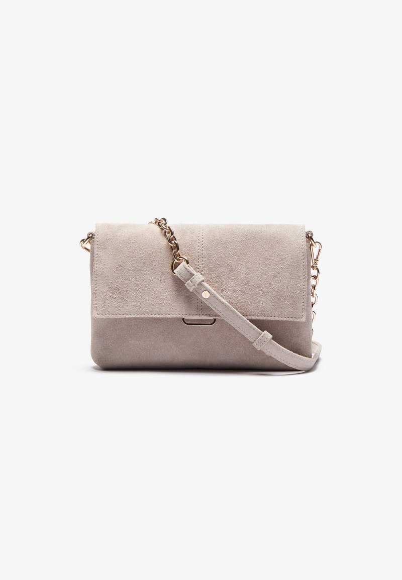 Zign LEATHER - Soma ar siksnu pāri ķermenim - taupe