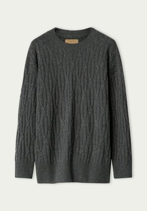 Falconeri, CABLE-KNIT ULTRASOFT - Striktrøje - grey