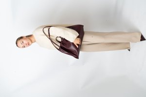 SAGE MEDIUM SOFT STRUCTURE - Torba za nakupovanje - midnight plum