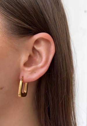 ByNouck SQUARE HOOP SET - Earrings - gold coloured