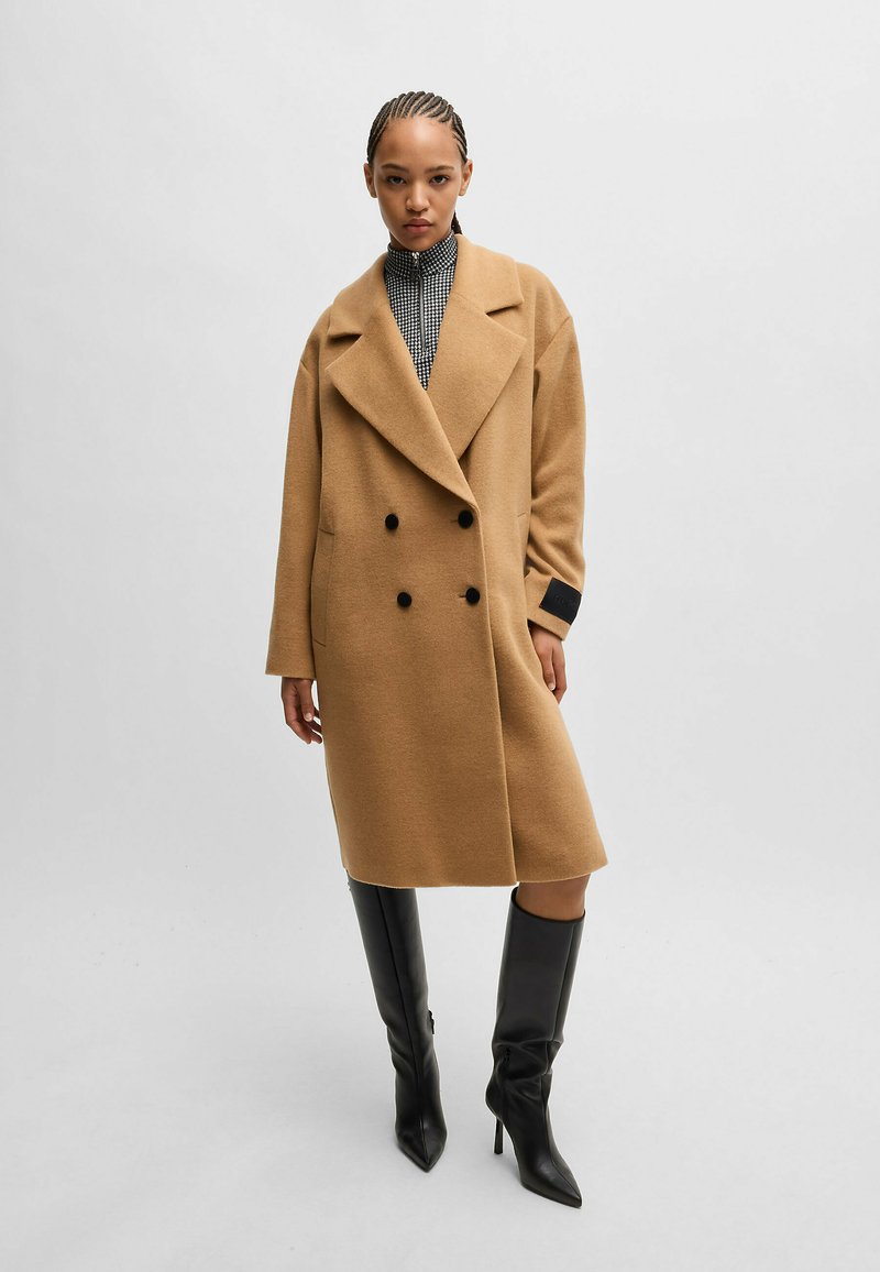 HUGO MAJULE IN - Classic coat - open brown five