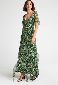 Next RUFFLE MIDI TALL REGULAR FIT - Maxi šaty - green floral