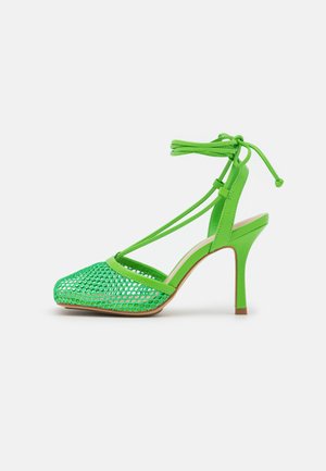 TROPEZ - Šněrovací lodičky - green