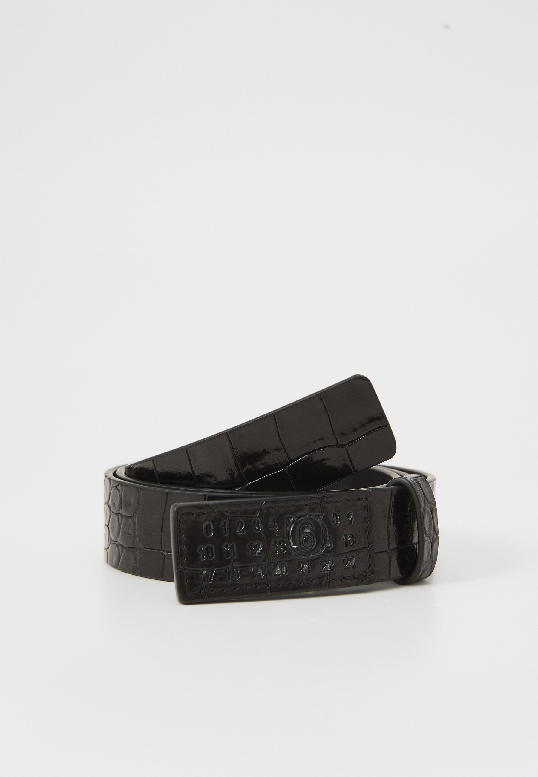 Maison Margiela Rectangular Buckle Leather Belt With Textured Finish - NWT MM6 Maison Margiela Belt H3.5 – Extra Butter main image 3