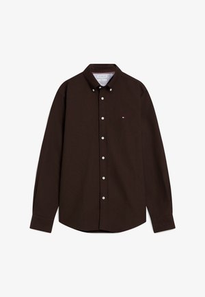 Tommy Hilfiger, SOLID HERITAGE OXFORD RF SHIRT - Skjorter - dark coffee / dark coffee solid