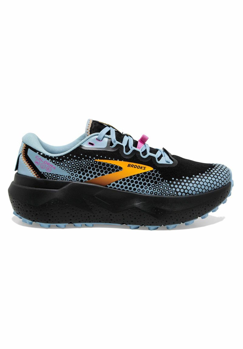Brooks CALDERA 6 - Scarpe da trail running - black blue yellow
