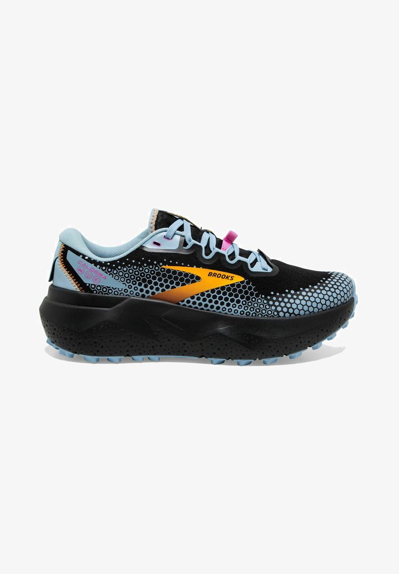 Brooks CALDERA 6 - Scarpe da trail running - black blue yellow