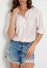 Guess ALLOVER-STRASS - Cămașă - rose