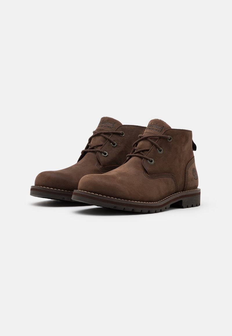 Forma del barco Prosperar Oceanía Timberland LARCHMONT II WP CHUKKA - Botines con cordones - dark brown/marrón  oscuro - Zalando.es