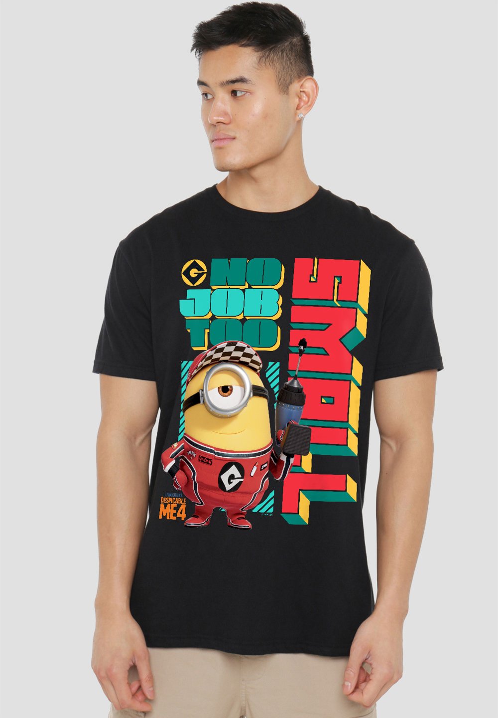T-Shirt Uomo Minions 'In The Making' - Nero - Vestibilità Regular - Prodotto Ufficiale EMP