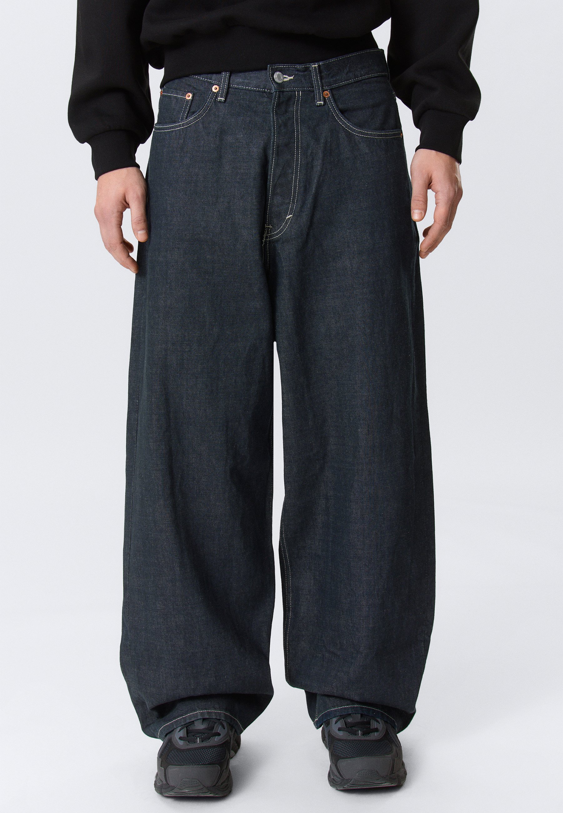 Weekday ASTRO UNISEX - Jeansy baggy/niebieski - Zalando.pl