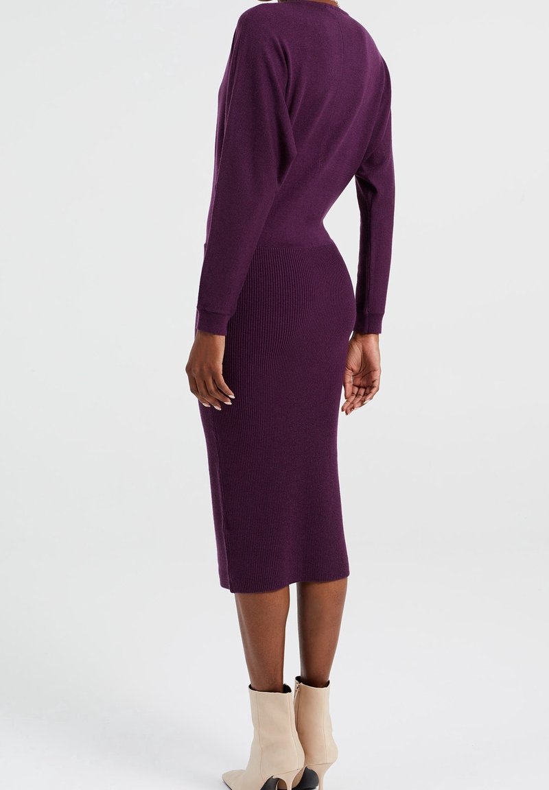 WE Fashion Shift dress - dark purple - (Pre-owned) - Zalando.ie WE Fashion Shift dress - dark purple - (Pre-owned) - Zalando.ie