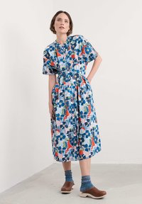 Seasalt Cornwall Vestido camisero - multi table sketch chalk